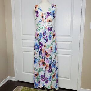 Japna Floral Print Maxi Romper Size S